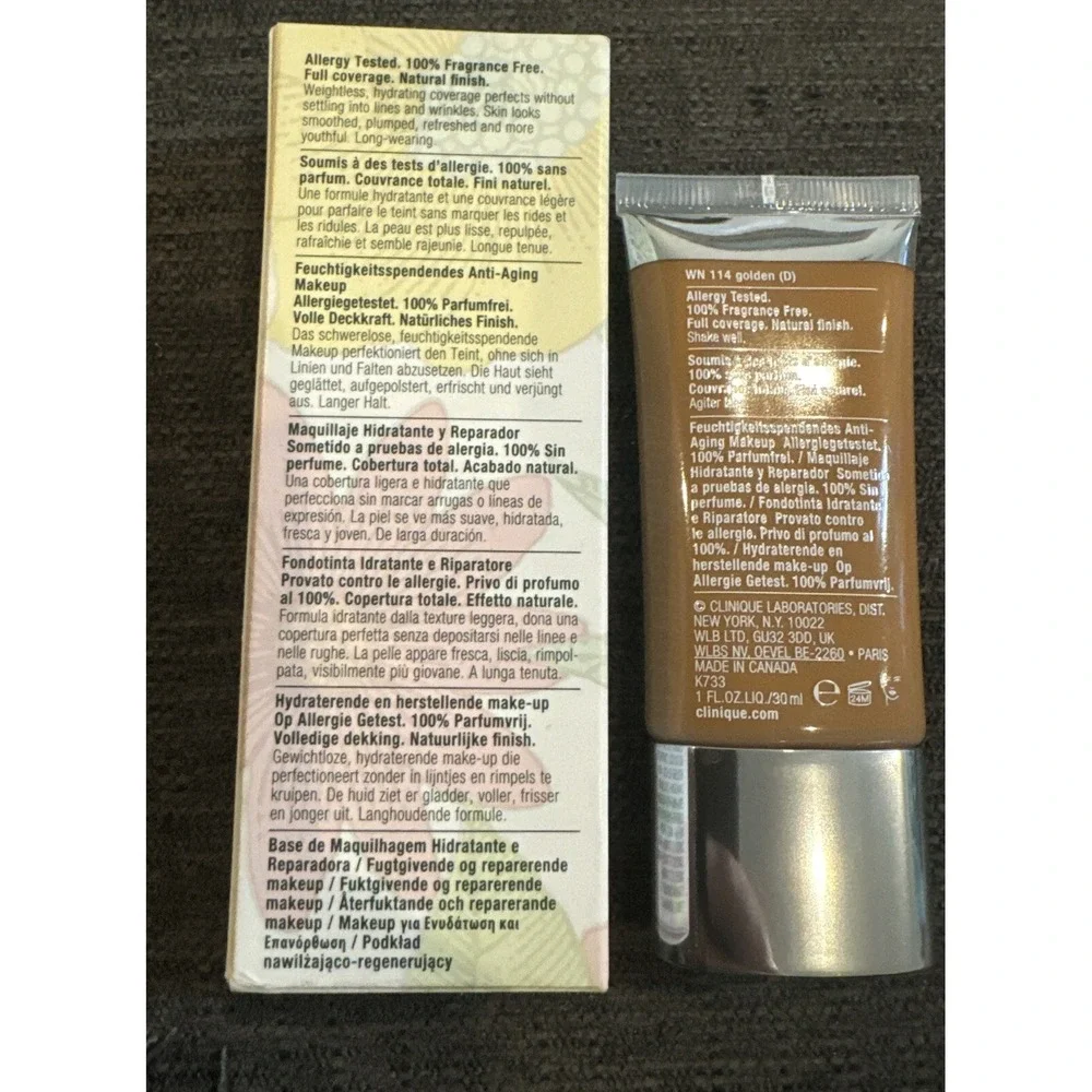 CLINIQUE Even Better Refresh Hydrating Makeup *WN114 GOLDEN* / 1 oz / New in box